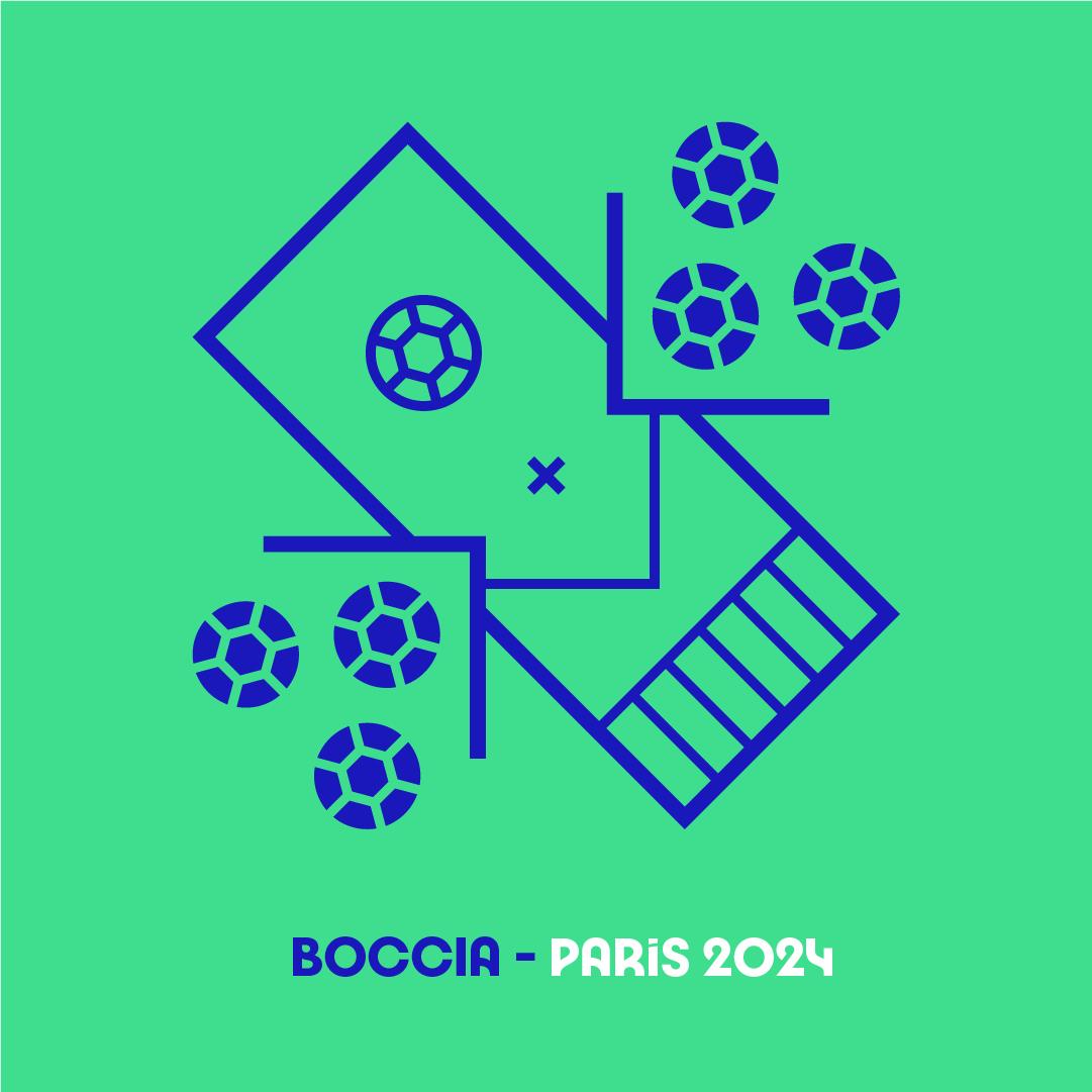 Paris 2024 visuels pictogrammes boccia 1 1